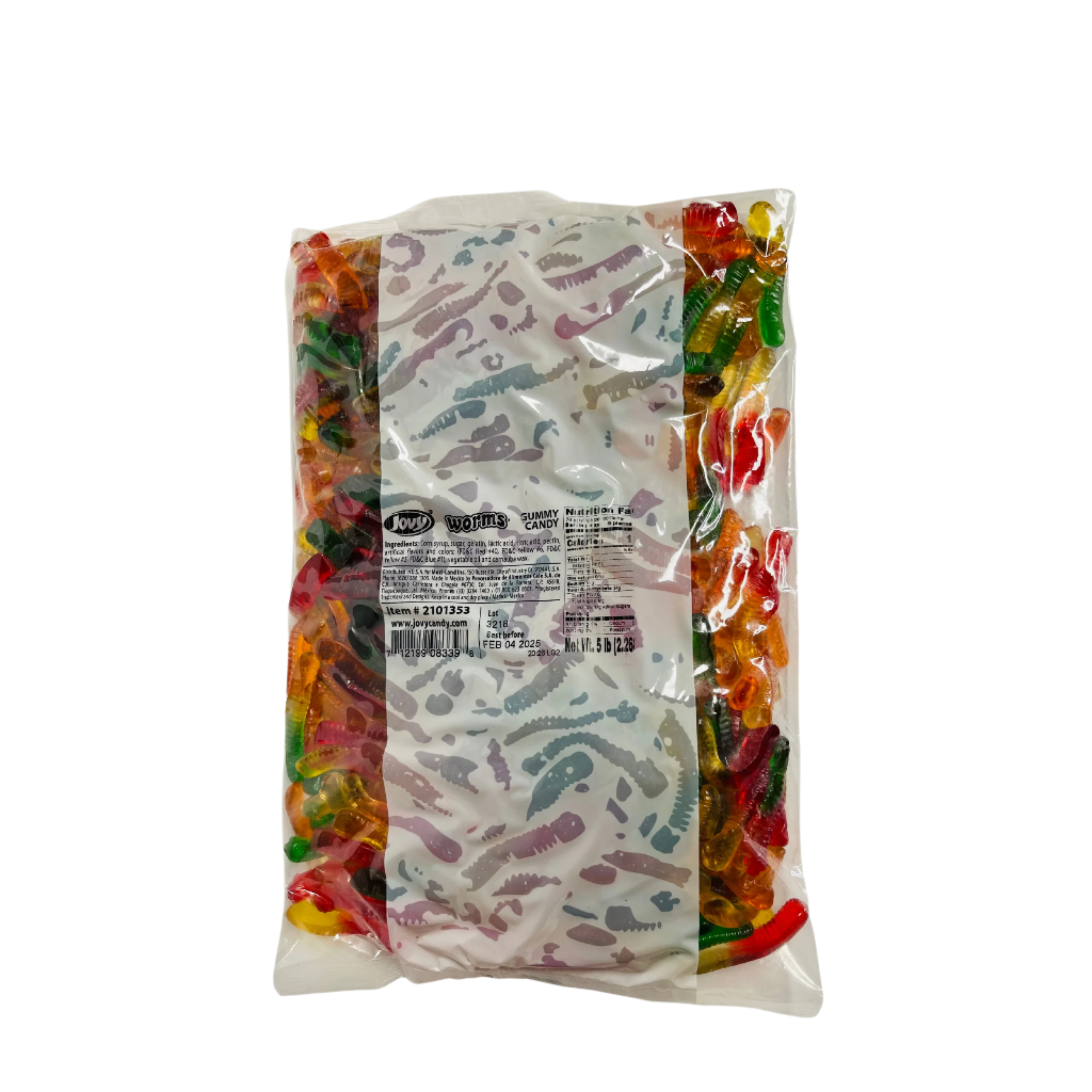 JOVY GUMMY WORM JUICE 6 and a half pound bag